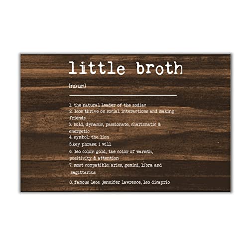 Panneau en bois Leo déco murale rustique 30x45 cm