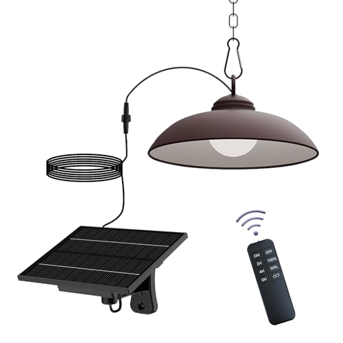 ONLSITY Solar Pendant Lights, Outdoor Indoor 300 Lumen Solar LED