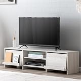 タンスのゲン テレビ台 幅150cm 50型対応【本や写真を飾れる フラップ扉】可動棚 ローボード TV台 テレビラック 40型対応 32型対応 大容量 収納 ロータイプ テレビボード49600417(114448)