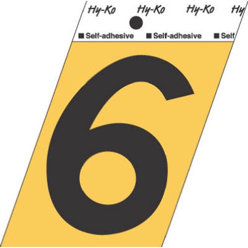 NUMBER""6"" GOLD 3.5"" ALUM