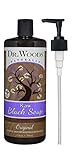 Dr. Woods Raw Black Liquid Castile Soap with Pump, 32 Ounce