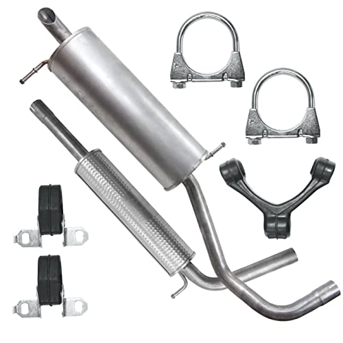 Polmo Schaldampferset Auspuff für Seat Ibiza 3 III 6L Fabia 1 I 2 II VW Polo 4 IV 9N 1.4 1.0
