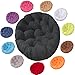 ACUY Cojin en papasan Sillon Ø40cm Redondo Grande en Silla Colgante Jardin Relleno de algodón para muñecas Ideal para la Decoración de Cocina y Sala