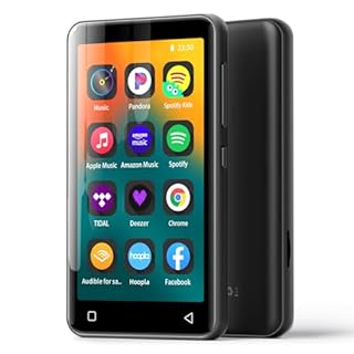 MP3 Player with Bluetooth and WiFi,MP3 Player with Spotify,Spotify Kids,Audible,Pandora,Amazon Music,4" Music Player MP4 Up to 1TB(80GB,Black)