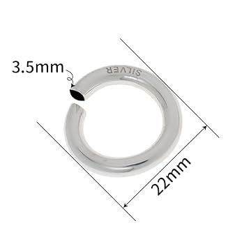 Amazon.co.jp: シルバー925 無垢 丸カン パーツ ハンドメイド