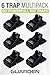 Rat Trap Six Pack - Indoor and Outdoor Traps for Mice, Voles, Rats, Chipmunks - Easy to Set, Powerful Snap, Quick Kill - by Guarden