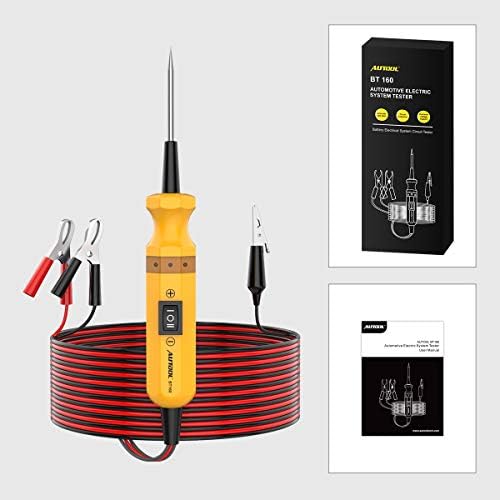 AUTOOL BT160 Power Circuit Probe Kit 6-24V Auto Circuit Tester with Electrical System Testing Functions (Digital Voltage Tester/Multimeter/Short Finder/Battery Tester/Power or Ground Supply)