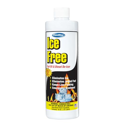ComStar Ice Free, Fuel Oil & Diesel De-Icer, Prevents Ice Build-Up & Jelling, Compatible with All Fuel Oils & Diesel Fuels, Easy-to-Use, 16 Ounces (60-175)
