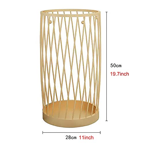 Soporte de paraguas de oro con ganchos, estante redondo decorativo de gama alta para oficinas 5