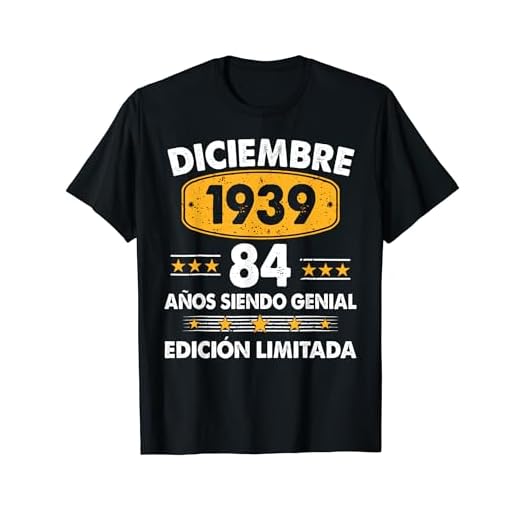 84 Años Cumpleaños Regalo Diciembre 1939 Diciembre 84 Años Camiseta