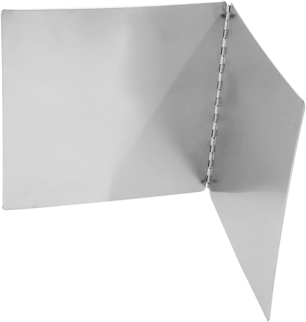 Foldable Stainless Steel Splatter Guard for Stove Oil Splash Screen with Backsplash Protection Break-resistant Heat Shield for Cooking Fit Splash Guard for Kitchen Cleanup