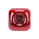 Semme di Allarme Antincendio Wireless 433 MHz, Campanello di Allarme Antincendio Manuale con Sonoro e Luminoso e Telecomando, per la Sicurezza Commerciale Residenziale (Spina europea)