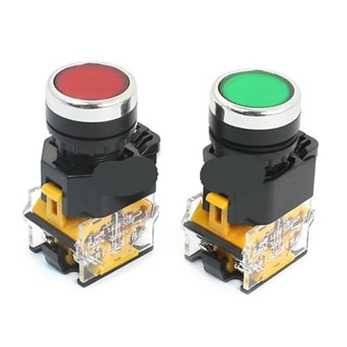 Interrupteur bouton-poussoir momentané de 22 mm pour piloter un automatisme d'atelier