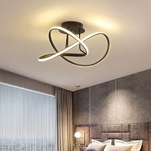 Suspension LED 48W noire pour illuminer vos dîners en famille au salon et à la salle à manger