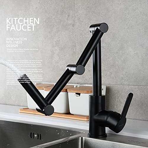 Robinet de cuisine mitigeur évier acier inoxydable avec douchette pull-down