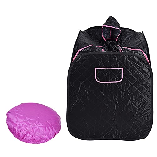 HAOX Portable Steam Sauna Tent, Lightweight Folding Tent, One Person Steam Sauna Tent Full Body SPA for Relaxation, Detox Therapy, Steamer NOT Included