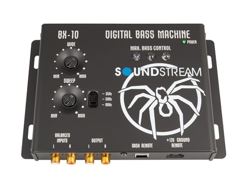 Soundstream BX-10 – Bass Enhancer Processor | Car Audio Bass Restoration Processor with Remote Control | Epicenter Alternative for Factory & Aftermarket Sound Systems | Subwoofer Bass Booster