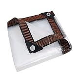 Telo Trasparente 90 x 150 cm Impermeabile, Isolamento Delle Piante, Resistente Alle Intemperie Pieghevole Tenda da Balcone in Plastica per Gazebo da Giardino, Colore trasparente