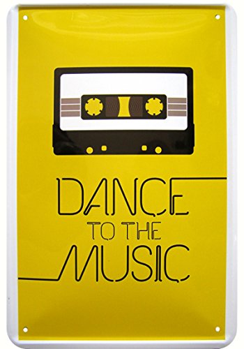 '"Dance To The Music Deko Diseño Cartel de chapa Réplica