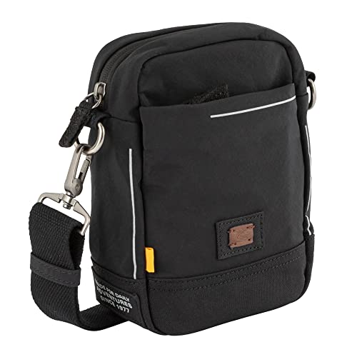 camel active City Herren Umhängetasche Crossbody Bag Klein Schwarz