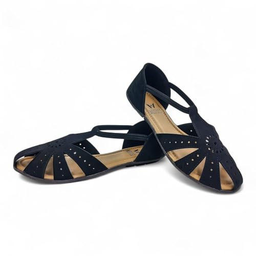 Image of Women's Flat Sole Stylish Sandal | Doctor Insole For Comfort & Durability | Arch Support | True Anti-Skid TPR Sole | Lazer Cut Design | Fashionable & Trendy (WL-04)