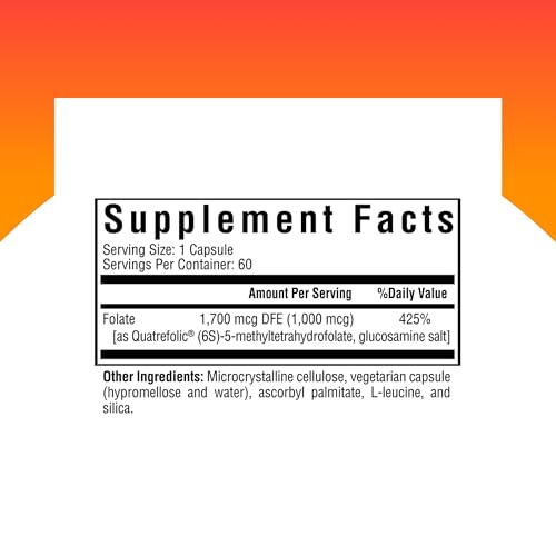 Seeking Health L-Methylfolate 1mg