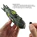 Tipmant Mini RC Submarine Remote Control Boat Ship Military Model Electronic Water Toy Waterproof Diving for Swimming Pool, Fish Tank Kids Gift (Amy Green)