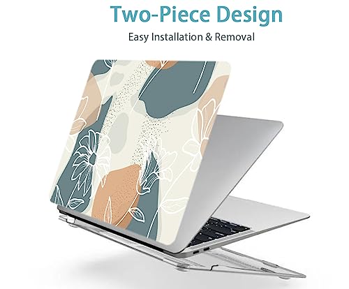 Lanbailan Compatible For Macbook Pro 13 Inch With Touch Bar 2022 2021 2020 2019 2018 2017 2016 M1 M2 Chip A2338 A2289 A2251 A2159 A1989 A1706 A1708, Laptop Hardshell Case & Keyboard Cover,Art Flower #TOP4