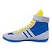 Adidas Combat Speed 4 Wrestling Shoes, Grey/Bright Royal/Yellow, 9