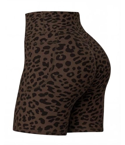 Image of Sunzel Women's No Front Seam Biker Shorts with Pockets, High Waist Tummy Control Yoga Workout Gym Bike Shorts