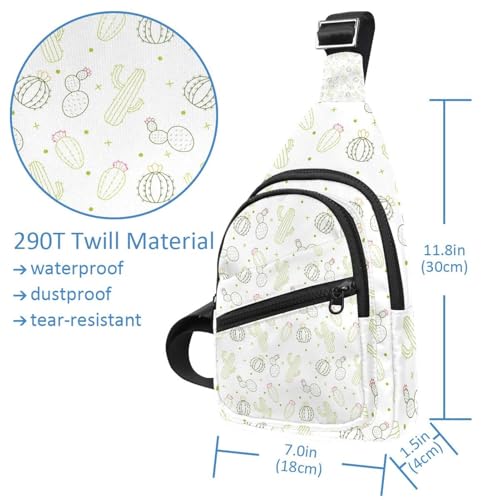 Mochila cruzada con estampado de animales y correa ajustable para el pecho 5