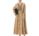 Qualité des Finitions :​​Les broderies et notre couture minutieuses garantissent une robe résistante et belle à porter