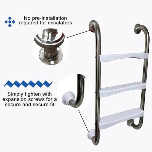 Baranda para piscina de acero inoxidable y antideslizante miniatura 7