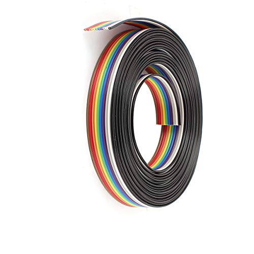 Cable plano IDC de 10 pines 3 m arcoíris miniatura 1