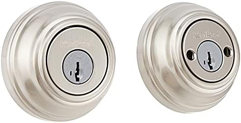Kwikset 985 Double Cylinder Deadbolt featuring SmartKey® in Satin Nickel
