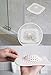 AEMUZ Hair Catcher Shower Drain Protector Covers Square 2 Pack Durable Silicone Hair Stopper for Bathroom Bathtub Kitchen Sink Strainer, White