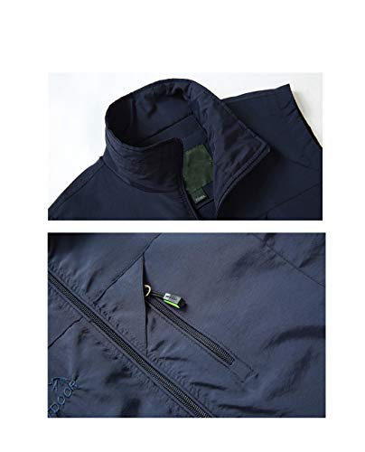 Image of Hixiaohe Mens Lightweight Vest Outerwear Casual Summer Outdoor Travel Vest for Hiking Fishing Golf Photo Work with Pockets
