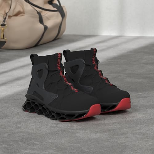 Image of Hello MrLin Men's Running Shoes Non Slip Athletic Tennis Walking Blade Type Sneakers Hip Hop