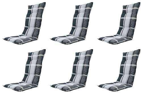 Madison 6 x 8 cm Luxus Hochlehner B 255', grau schwarz kariert