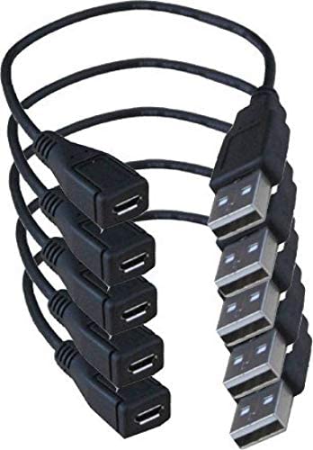 BIGGEAR Micro USB Female to USB Male Cable for OTG Morpho 1300 E2, E3/Mantra MFS100/Startek FM 220/Cogent/Secugen Pro 20-10PCS