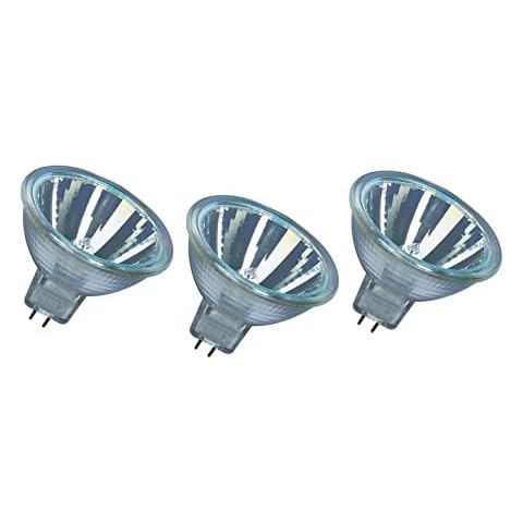 Osram 50w Decostar 51s Standard 12v GU5.3 Cap MR16 36 Degree M258 (Pack of 3) [Energy Class B] Halogen Dichroic Cover
