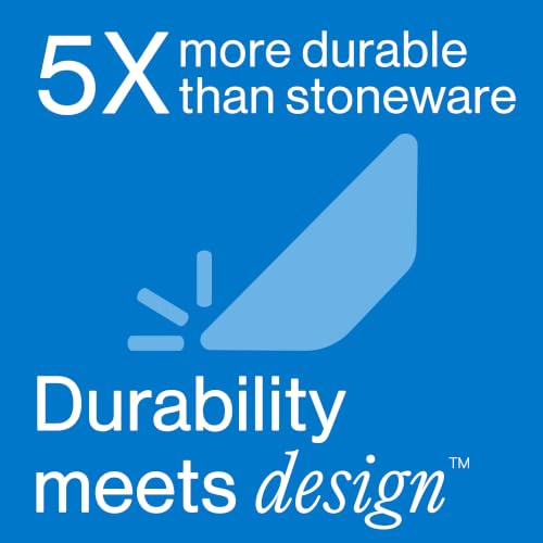 Corelle Vitrelle 18 Piece Glass Dinnerware Sets Service for 6, Triple Layer Chip & Crack Resistant Glass Plate and Bowl Sets, Wildflower - Image 5