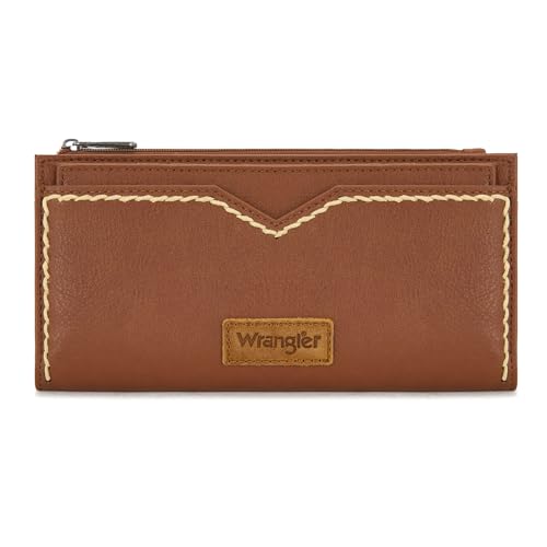 Montana West Wrangler Womens Wallets Bifold RFID Blocking Wallets for Women Clutch Crdeit Card Holder with Zipper Coin Pockets