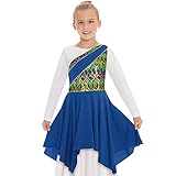 Eurotard 63567c Child Joyful Praise Asymmetrical Tunic (Royal, Large/Extra Large)