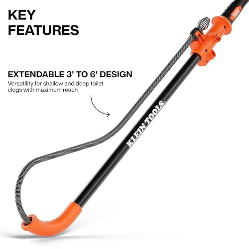 Klein Tools 6-Foot Toilet Auger