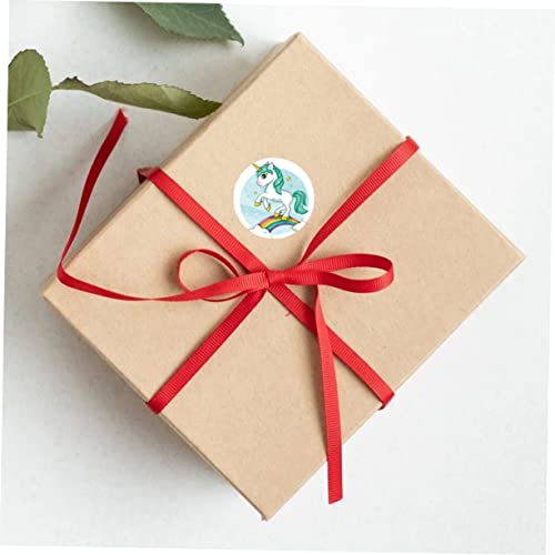 Ciieeo 6 Rolls Unicorn Stickers Round Labels Wedding Decoration Christmas Decor Sealing Gift Packaging Labels Candy Bag Decals Craft Decorative Sticker Unicorn Pattern Gift Sealing Decor #TOP1