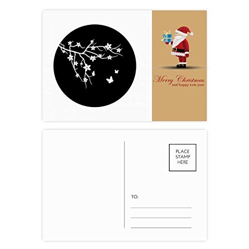 Cartes postales Branch Sakura Japon Papillon et Père Noël pour correspondances de fin d'année (20 pcs)