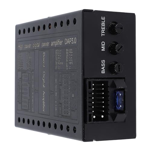 Auto Verstärker, DC 12V 4 Kanal Klasse A/B Auto DSP Verstärkerbox, Auto DSP Verstärker für Auto Audio Stereo Soundsysteme Stabile Klangausgabe