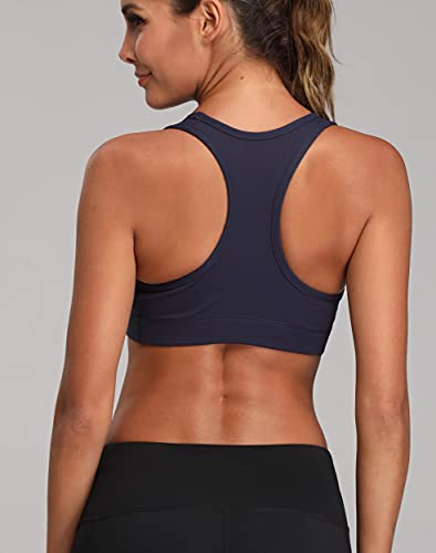 Image of Oalka Women's Racerback Sports Support Workout Running Bras | Oalka Women's Racerback Sports Support Workout Running Bras