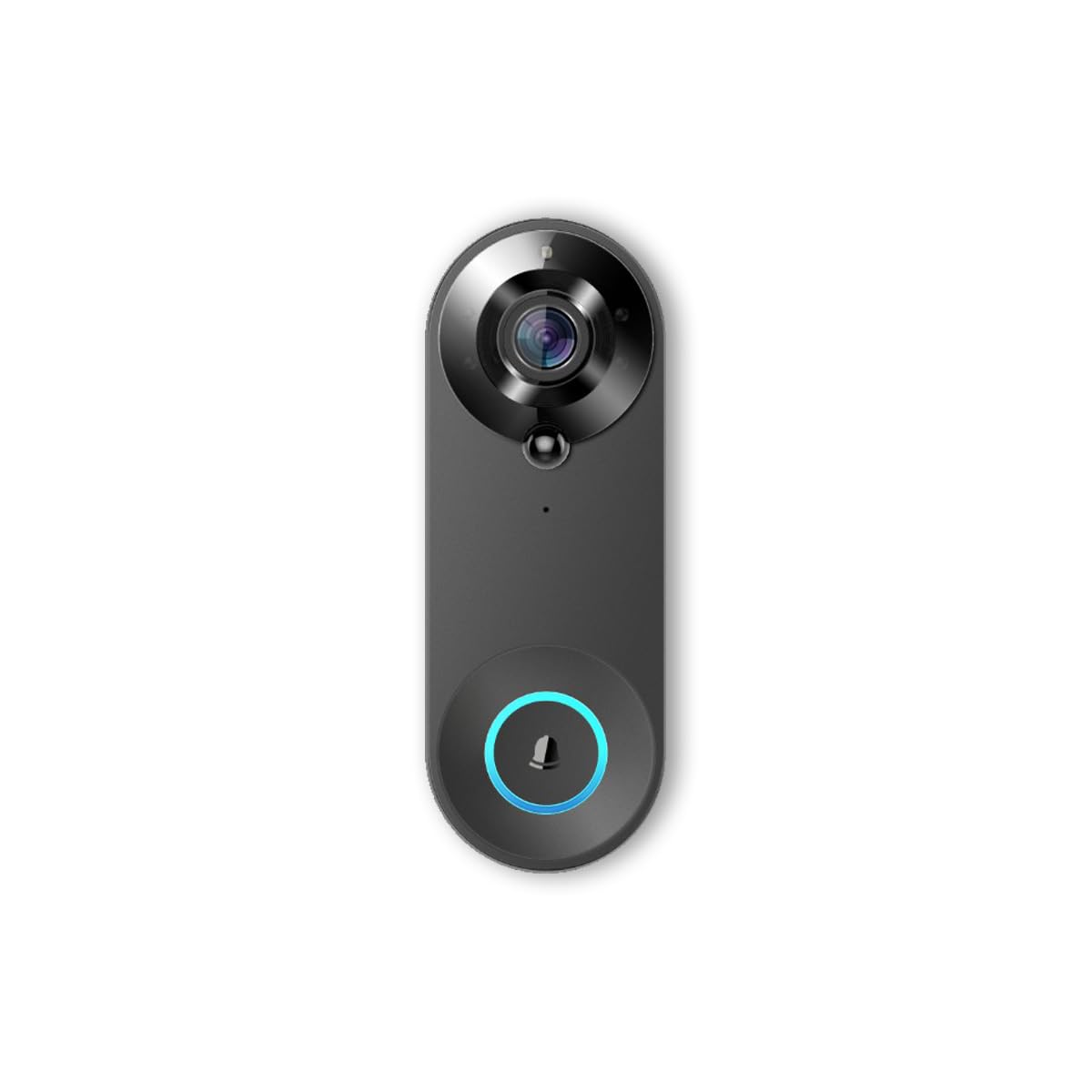 Luxus-Time WLAN Videotürklingel mit Akku, kabellose Türklingel mit Kamera, Nachtsicht, Bewegungserkennung, App-Anbindung, USB-Gong & USB-A, WiFi Überwachung Fernzugriff (Video Doorbell) LX-WIFIDOOR24